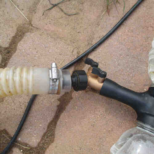 Simply Hot - Assembly connected with pool hose inlet adapter